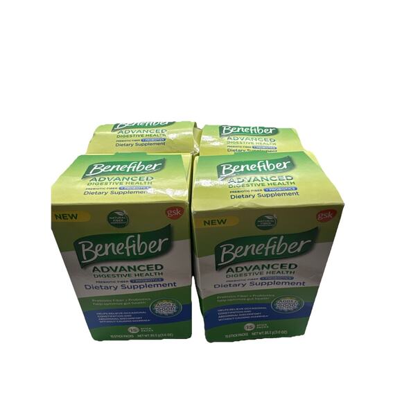 Benefiber Advanced Digestive Health Pre-Probiotic Sticks - 4 Boxes - BB 4/26 - Picture 1 of 5